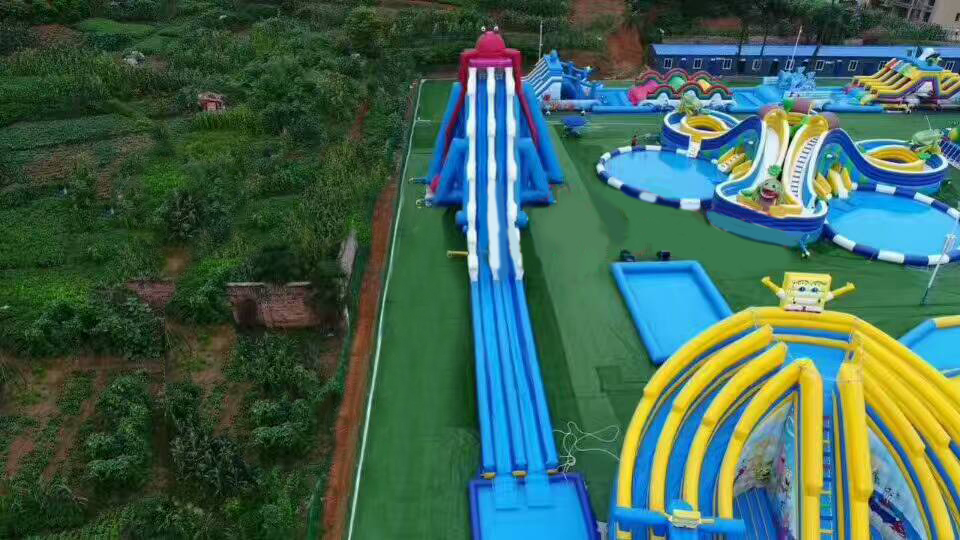 Yongzhou Coldwater Beach Inflatable Water Park Case Customer Case 第3张