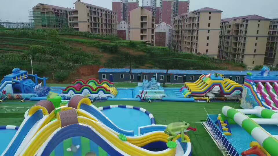 Yongzhou Coldwater Beach Inflatable Water Park Case Customer Case 第5张